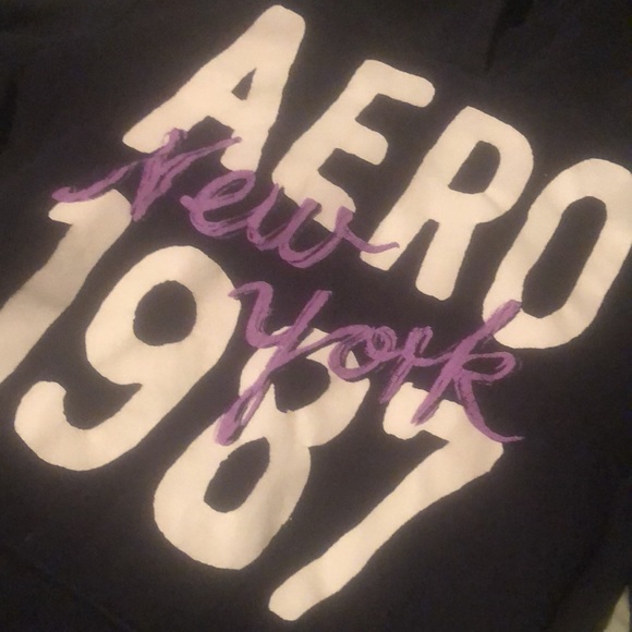 Dark blue Aero 1987 New York hoodie pull over sp - Picture 2 of 10